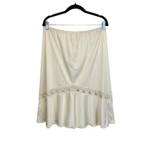Vanity Fair Slip Skirt White Medium
